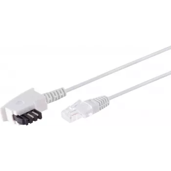 Kabel telefoniczny S/CONN 12-09266 6 m Biały