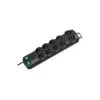 Brennenstuhl Primera-Line 10-gniazdowa czarna listwa zasilająca 2m 1153300120, czarny, kabel zasilający H05VV-F 3G1,5 2,0 m