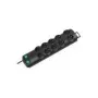Brennenstuhl Primera-Line 10-gniazdowa czarna listwa zasilająca 2m 1153300120, czarny, kabel zasilający H05VV-F 3G1,5 2,0 m