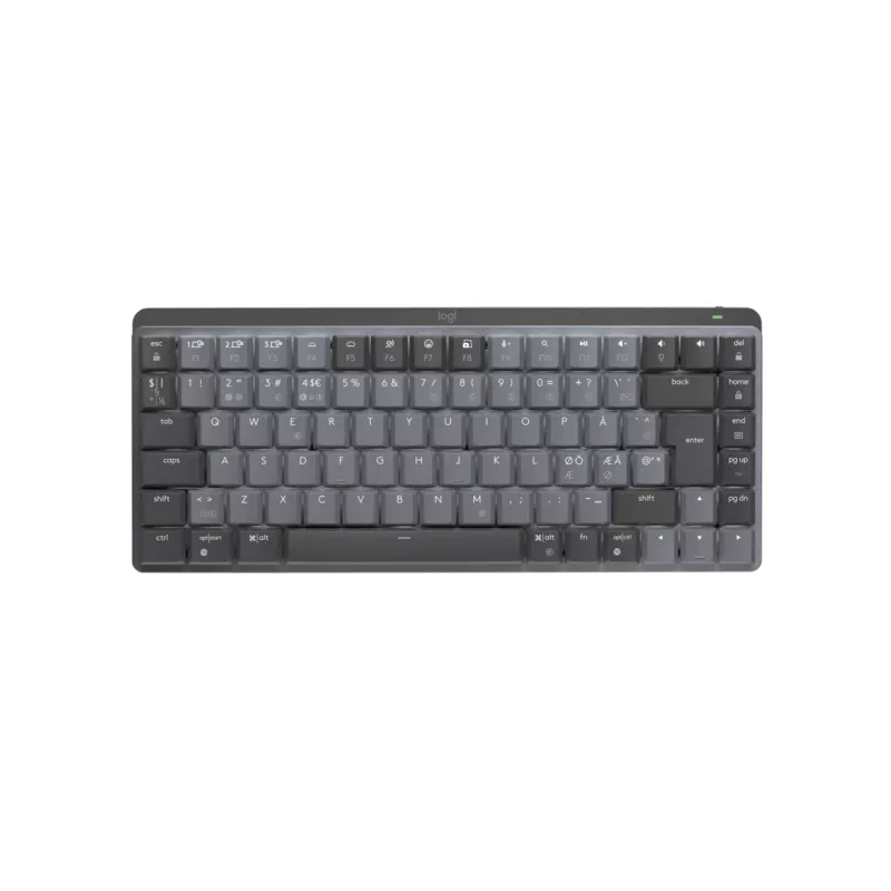 Logitech Master Series MX Mechanical Mini - klawiatura - podświetlana - bezprzewodowa - Bluetooth LE - QWERTY - nordycka (duński/fiński/norweski/szwedzki)