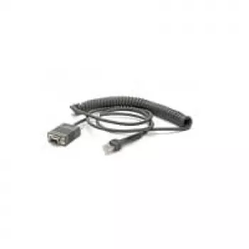 Zebra CBA-RF2-C09ZAR kabel szeregowy Czarny 2.8 m RS232 DB9
