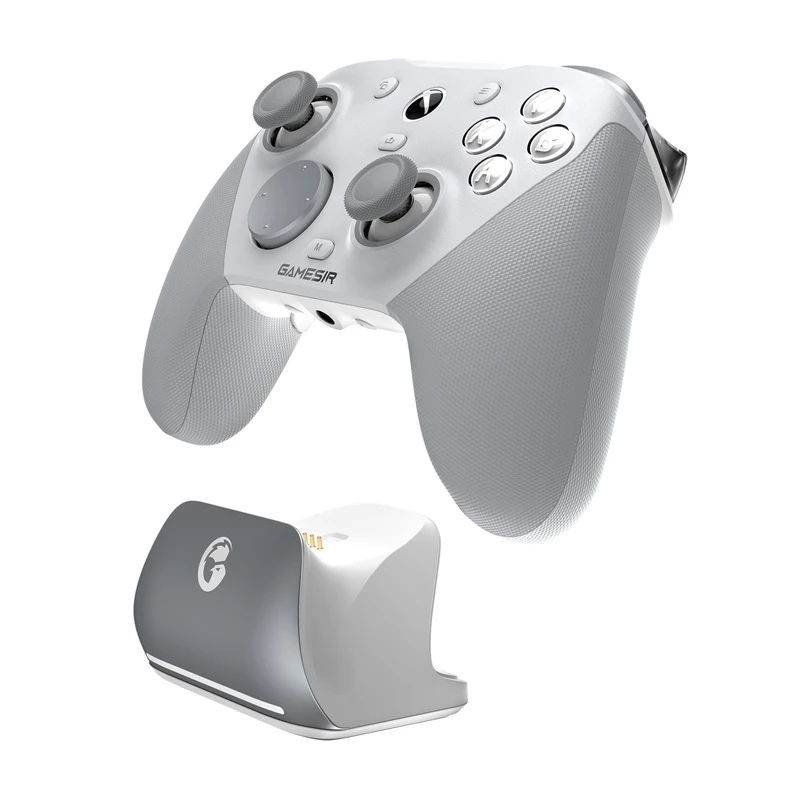 GameSir kontroler gamingowy G7 PRO Mech biały — obsługa przewodowa/bezprzewodowa, układ ergonomiczny