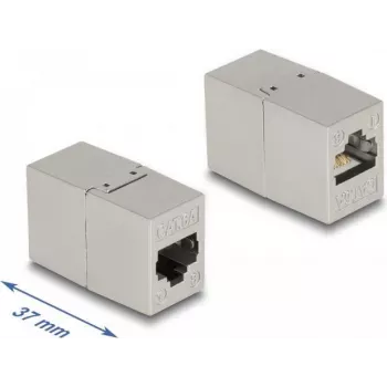 Adapter RJ45 jack do RJ45 jack Cat.6A metal DeLOCK 87037