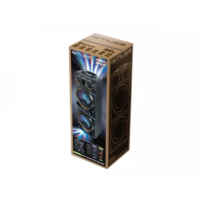 Muse M-1988 Przenośny głośnik DJ/party Czarny 800 W