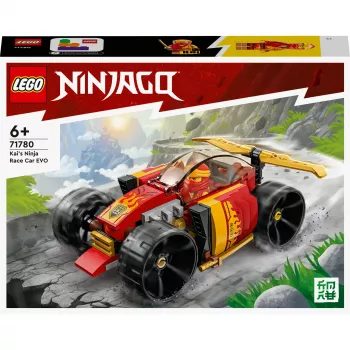 LEGO 71780 NINJAGO Wyścigowy Samochód Ninja Kaina EVO 2w1 Zestaw do Budowania Modelu Pojazdu Terenowego dla Dzieci Chłopców i Dziewczynek w Wieku 6+ Prezent Urodzinowy