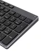 Klawiatura bezprzewodowa SBOX WK-131 US, kompaktowa konstrukcja metalowa, układ US