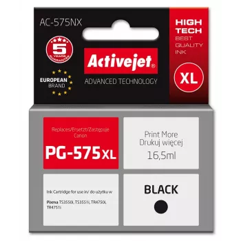 Tusz Activejet AC-575NX do drukarki Canon, zamiennik Canon PG-575XL; Supreme; 16,5 ml; czarny