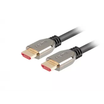Kabel Lanberg CA-HDMI-30CU-0010-BK HDMI 1m HDMI Typu A (Standard) 8K 60Hz
