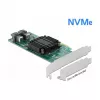 DeLOCK Karta z magistralą PCI Express x8 na 2 wewnętrzne porty SFF-8643 NVMe – niskoprofilowa
