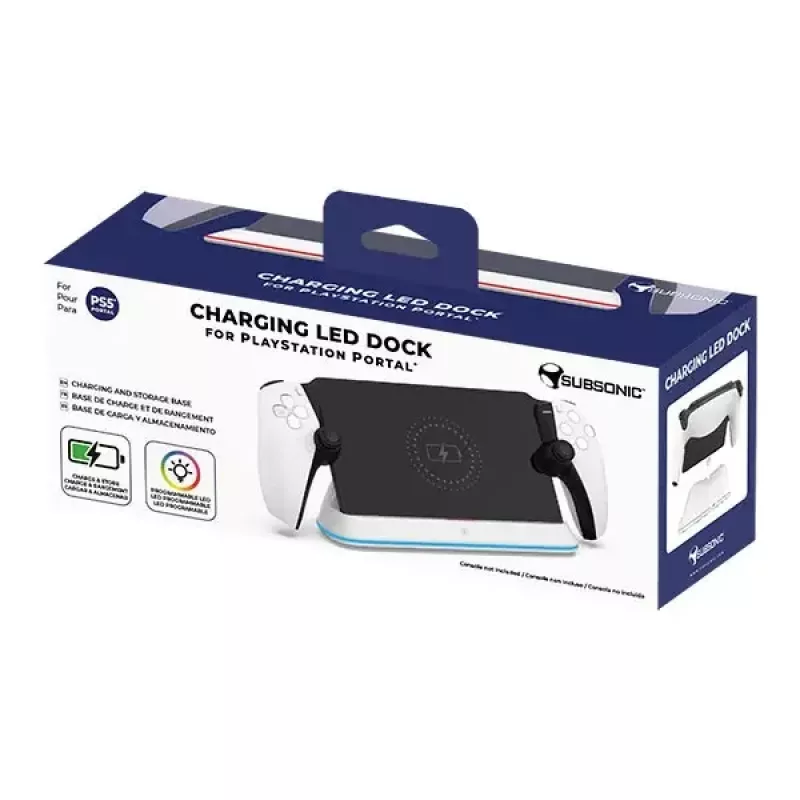 System ładowania Subsonic SA5708 do Playstation Portal Przewodowy Czarny Biały