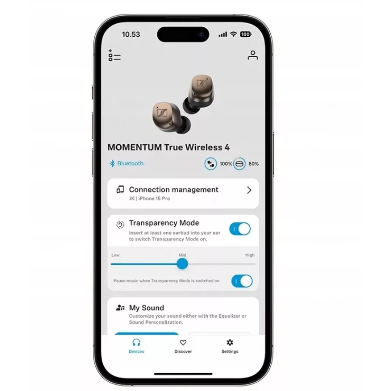 Sennheiser Momentum True Wireless 4 Słuchawki - czarna miedź