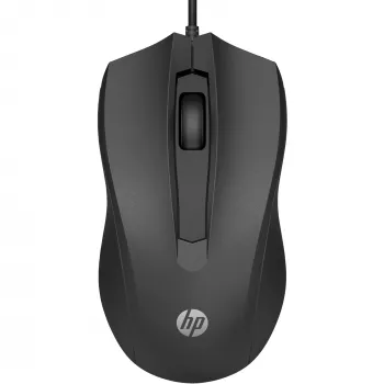 HP Wired mysz 105, symetryczna, optyczna, USB Type-A, 1600 DPI, czarna