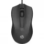 HP Wired mysz 105, symetryczna, optyczna, USB Type-A, 1600 DPI, czarna