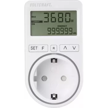 VOLTCRAFT SEM4500 Miernik kosztów energii z prognozą kosztów, funkcją alarmu, regulowaną taryfą za prąd (VC-8235895)