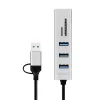 Hub USB 3.0 USB-A, slot SD/microSD, 2w1
