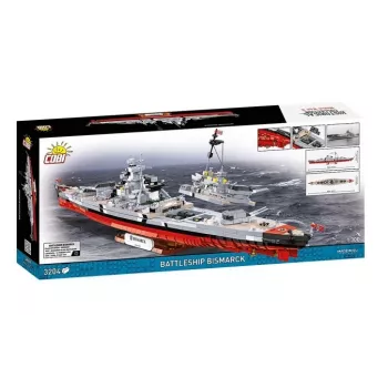 Zestaw konstrukcyjny Cobi Pancernik Bismarck model z 3204 elementami - Cobi CO BI-4860