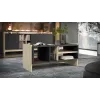 Cama PORTO bench/table 100x50x46 oak/Czarny