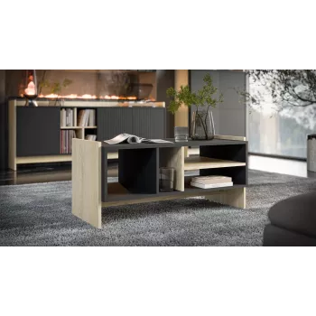 Cama PORTO bench/table 100x50x46 oak/Czarny