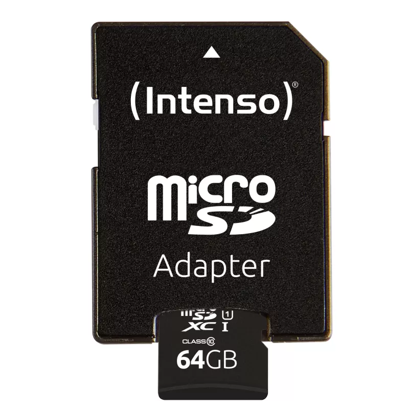 Karta pamięci Intenso 64GB MicroSDXC UHS-I Class 10 3423490
