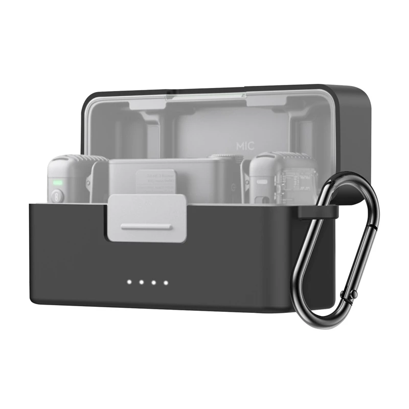 Etui ochronne Puluz do DJI Mic 2 PU716B — czarne, twarde etui do przechowywania
