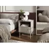 Bedside table set 2 pcs. cama meble TRESSE 44×40×53 cm, cashmere matt, 1 drawer, 16 mm frame