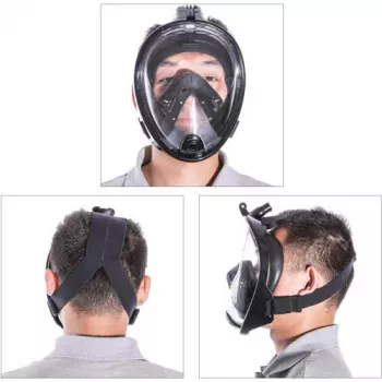 Maska do snorkelingu Free Breath M2068G L/XL — maska full-face, rozmiar L/XL, czarna