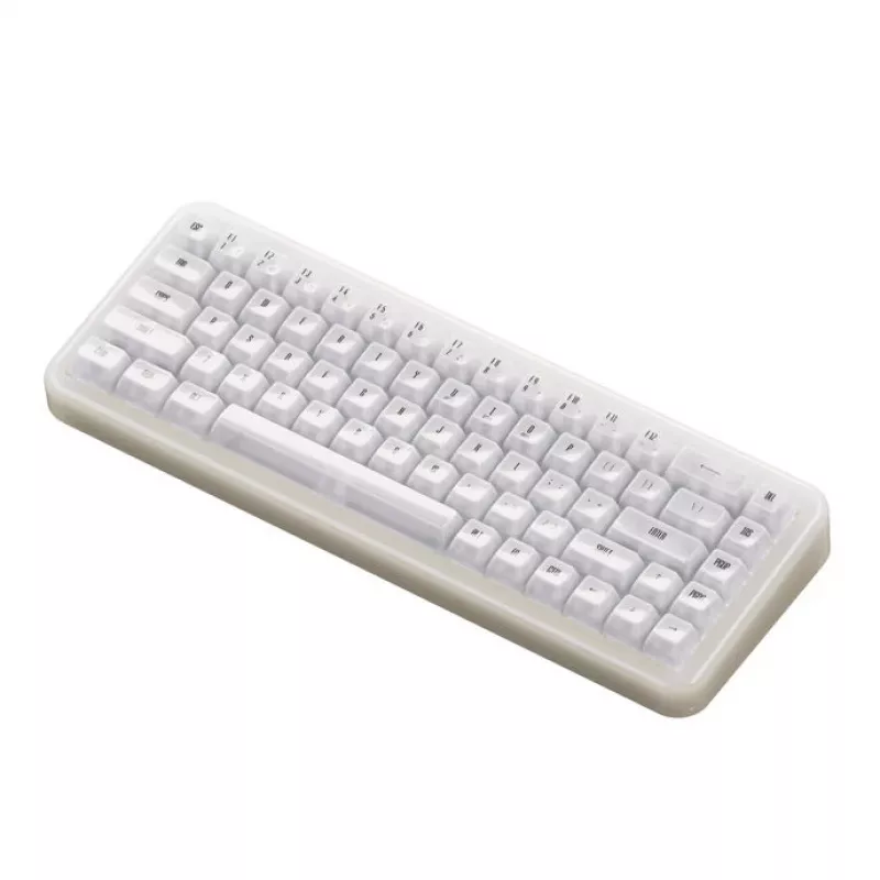 Mechaniczna klawiatura gamingowa AKKO YU01 biały Jade 65% RGB z przełącznikami Piano Pro