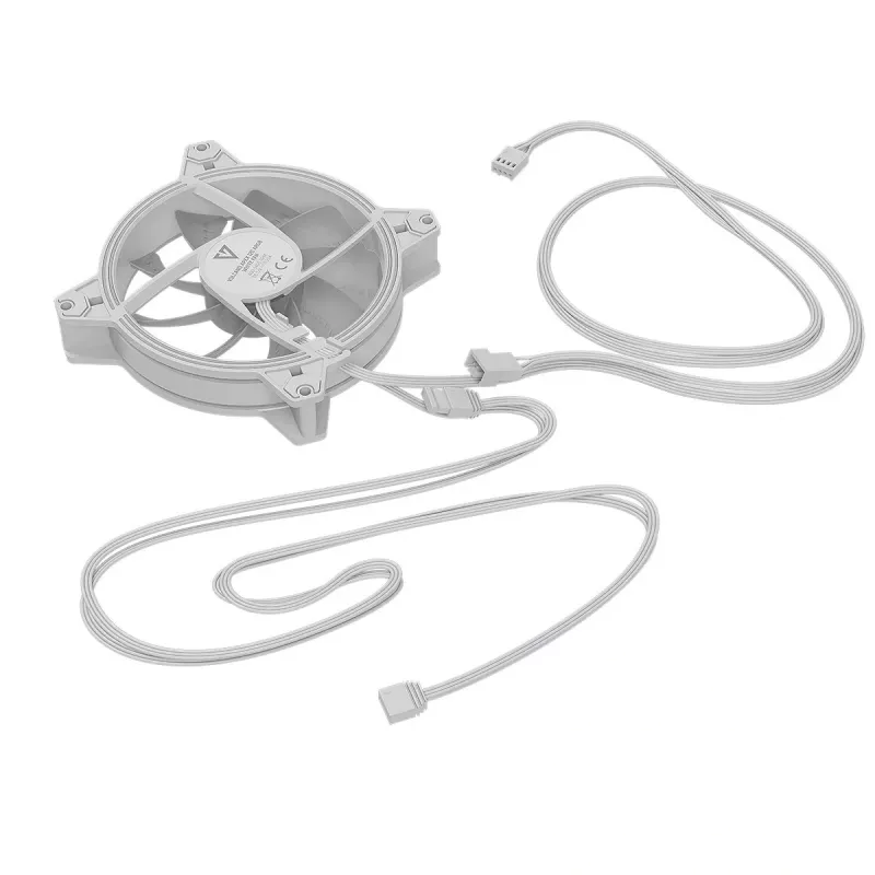 Wentylator obudowy 120 mm MODECOM VOLCANO APEX 120 ARGB biały — wentylator chłodzący ARGB 120 mm