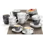 Ceramiczny kubek jumbo do kawy ritzenhoff & breker Cornello szary 0,6 L można myć w zmywarce