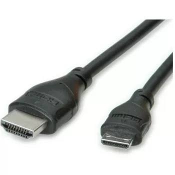 ROLINE HDMI High Speed Cable with Ethernet - HDMI mit Ethernetkabel - mini HDMI (M)