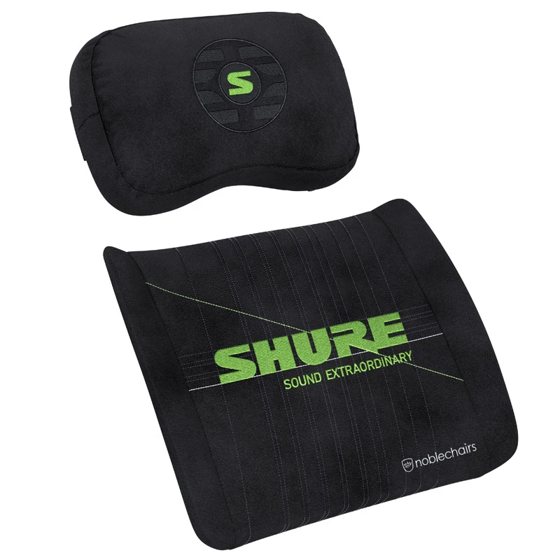 Zestaw poduszek z pianki memory noblechairs Shure Edition GAGC-343 — poduszki lędźwiowa i pod głowę