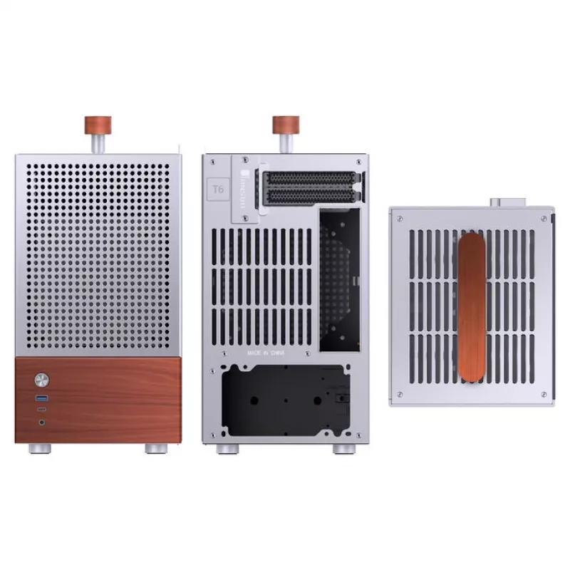 Obudowa PC Jonsbo T6, Mini-Tower, Mini-ITX, srebrna