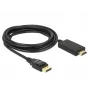 Kabel wideo adapter DeLOCK 85318 DisplayPort na HDMI 3m Czarny