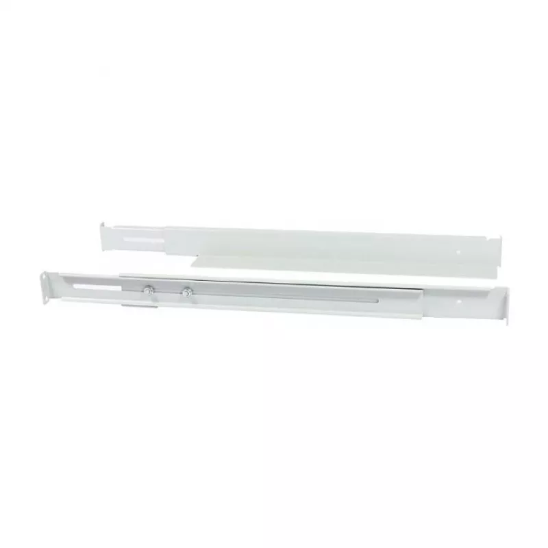 Montażowy wspornik L-szynowy ALLNET regulowana długość 502–849 mm jasnoszary, para