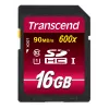 Pamięć Flash Transcend 16GB SDHC Class 10 UHS-I 600x TS16GSDHC10U1