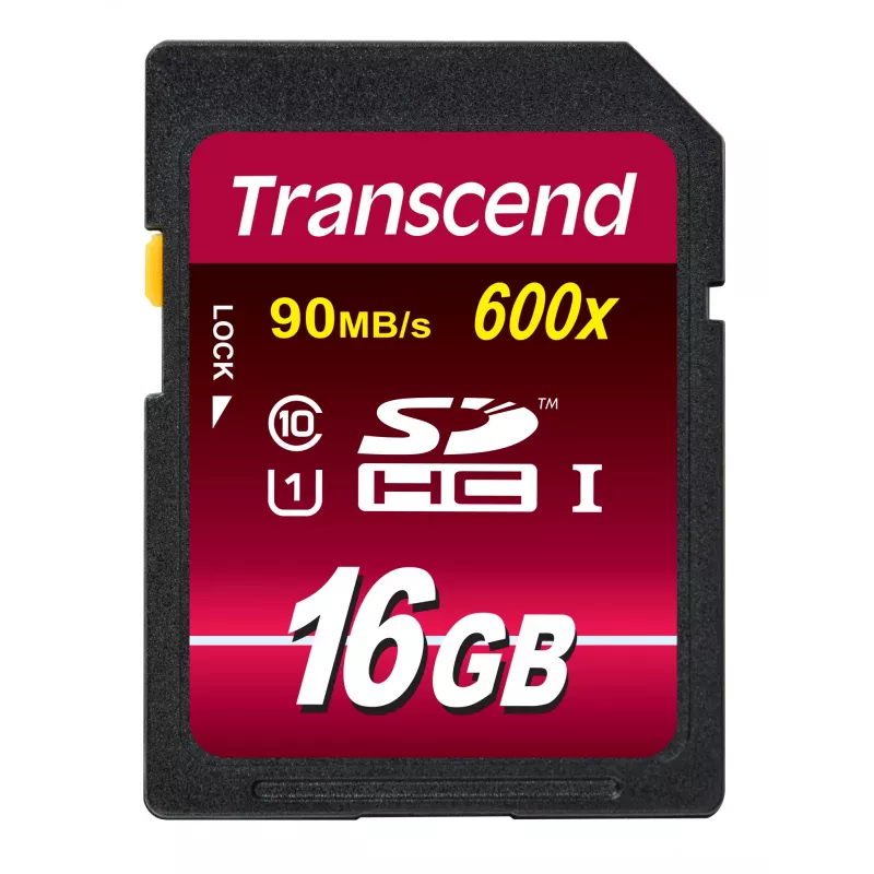 Pamięć Flash Transcend 16GB SDHC Class 10 UHS-I 600x TS16GSDHC10U1