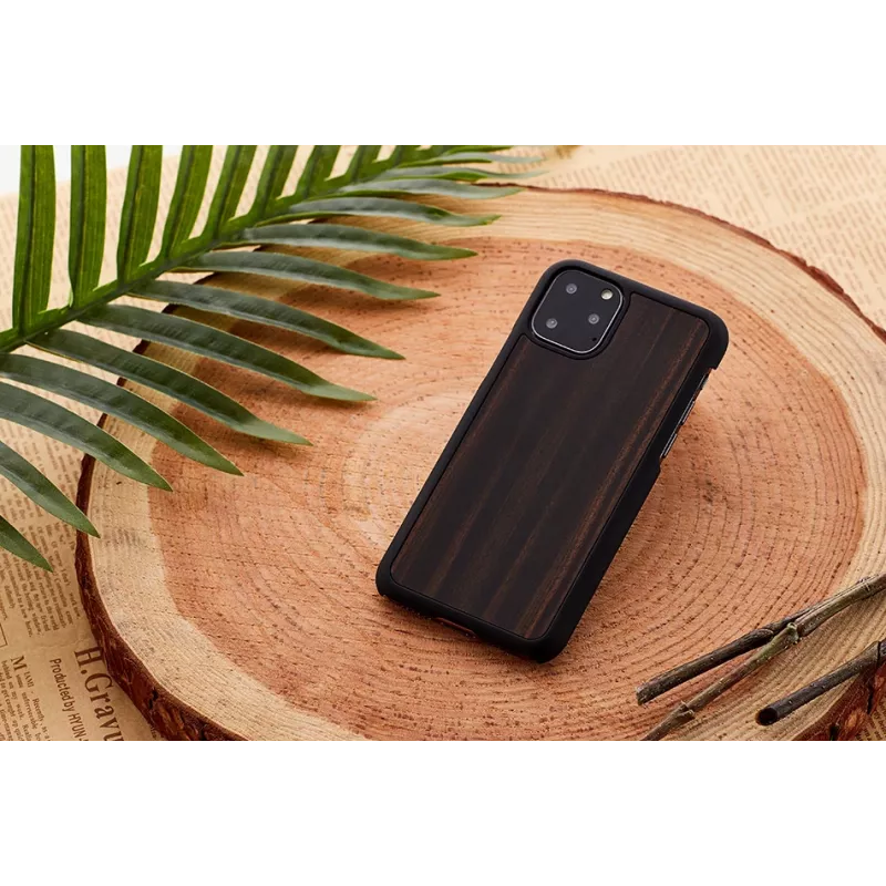 Etui na smartfon man and wood do iPhone 11 Pro Max, hebanowa czerń