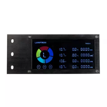 Kontroler wentylatorów PCI i LED RGB Lamptron SM436, czarny