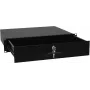 Szuflada rack z zamkiem Omnitronic 2U — model 30100952, przednia metalowa szuflada do przechowywania do szaf 19-calowych