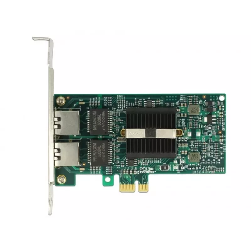 Karta sieciowa Delock PCIe 2x Gigabit LAN