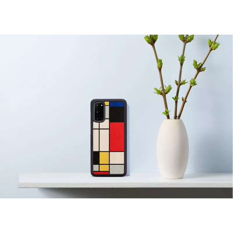 Etui Man and Wood do Samsung Galaxy S20 — czarne drewno