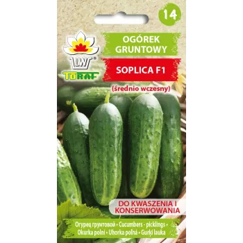 Nasiona ogórka Soplica F1 Toraf, opakowanie 5 g nasion warzyw