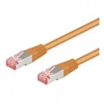 Wentronic Goobay Kabel krosowy CAT 6, S/FTP (PiMF), pomarańczowy, 20 m - LSZH bezhalogenowy, miedź (93472)