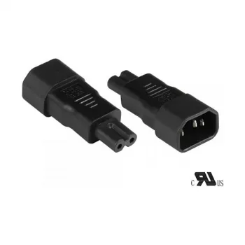 GoodConnections C14 > C7 (ST-BU) IEC Adapter zasilania urządzeń Czarny