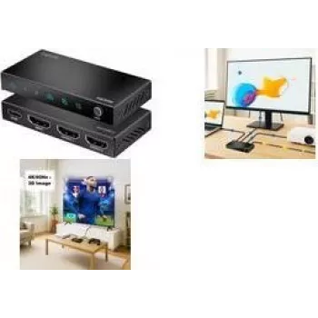 Rozdzielacz HDMI, 1x2 porty, 4K/60 Hz, HDCP, EDID, HDR, CEC, downscaler (HD0066)