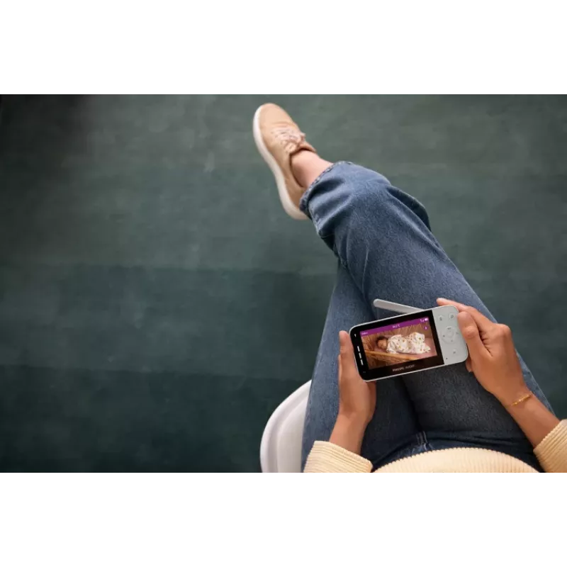 Philips AVENT SCD953/26 wideomonitor dziecięcy 400 m Wi-Fi Szary, Biały