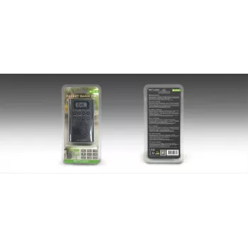 Przenośne radio Muse M-03 R z tunerem FM PLL, wyświetlaczem LCD, anteną zewnętrzną, czarne