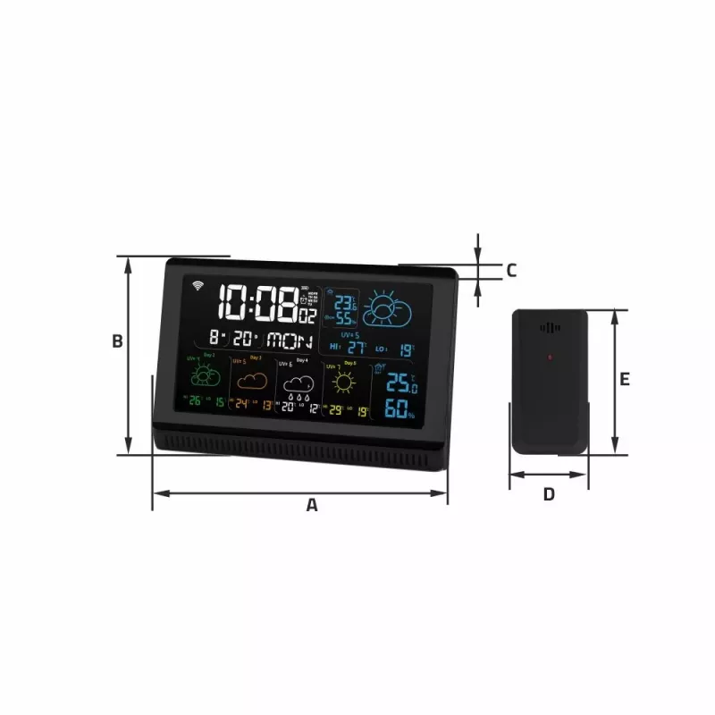 Inteligentny głośnik MANTA MTO200B Windy Czarny — bezprzewodowe audio Bluetooth i Wi‑Fi, obsługa asystenta głosowego