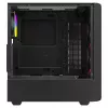 Obudowa PC Cube SAVIO Noctis Glass RGB — Czarny, ATX/Micro-ATX, 210×410×450 mm, 3×120 mm wentylatory z przodu