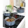 Zestaw garnków Russell Hobbs Nightfall Stone 3-częściowy 16/18/20 cm nieprzywierający